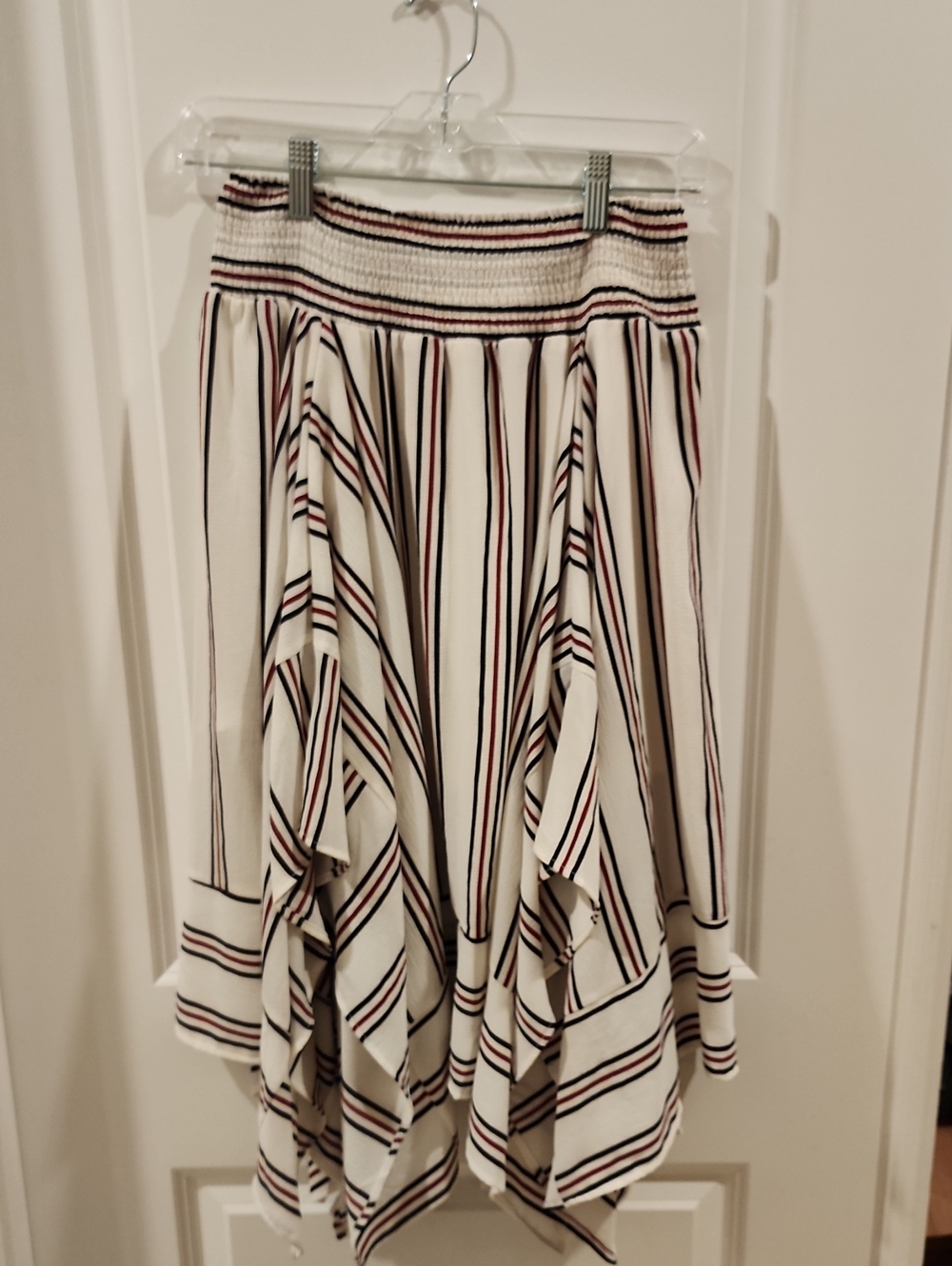 Hazel Anthropologie Asymmetrical Handkerchief Hem Skirt - Lined
